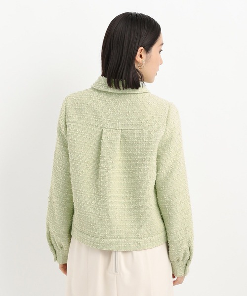 Andemiu（アンデミュウ）の「ツイードブルゾン636669（ブルゾン・レディース・ブラック/グリーン・FREE）」の18枚目の写真