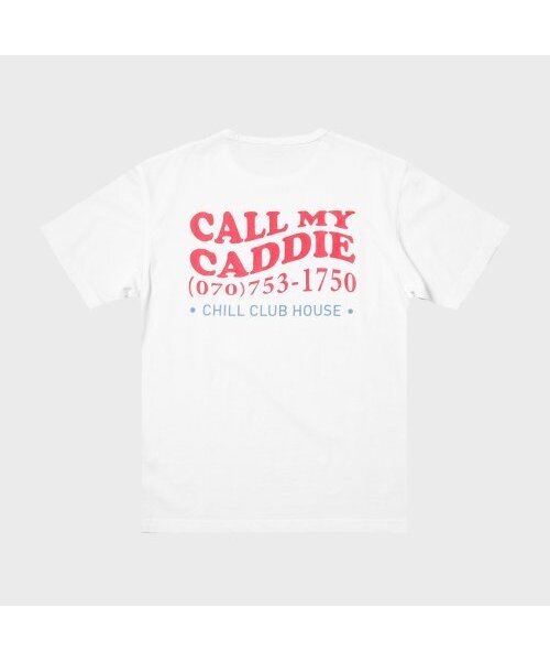 CHILL SPORTS CLUB(チルスポーツクラブ)の「コールマイキャディ ホワイト(Tシャツ/カットソー・メンズ・その他・MEDIUM/LARGE/X-LARGE)」の2枚目の写真