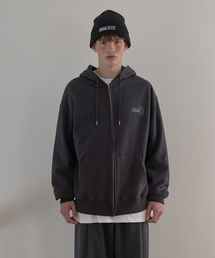 8SYMBOL ZIP-UP HOODIE - DARK GREY