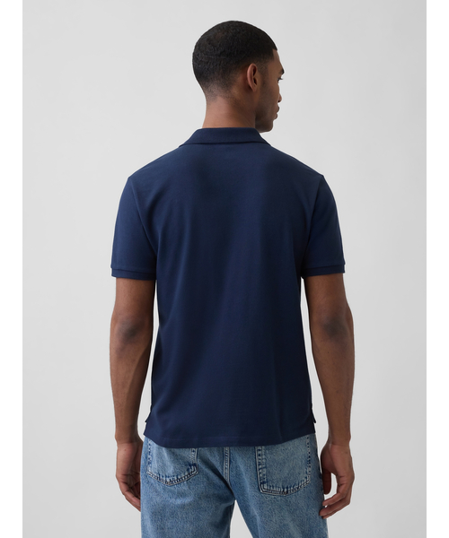 GAP(ギャップ)の「ブラナンベア ストレッチ ピケ ポロシャツ(ポロシャツ・メンズ・ホワイト・XS/S/M/L/XL)」の7枚目の写真