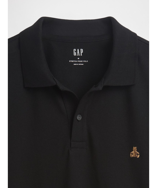 GAP(ギャップ)の「ブラナンベア ストレッチ ピケ ポロシャツ(ポロシャツ・メンズ・ホワイト・XS/S/M/L/XL)」の3枚目の写真