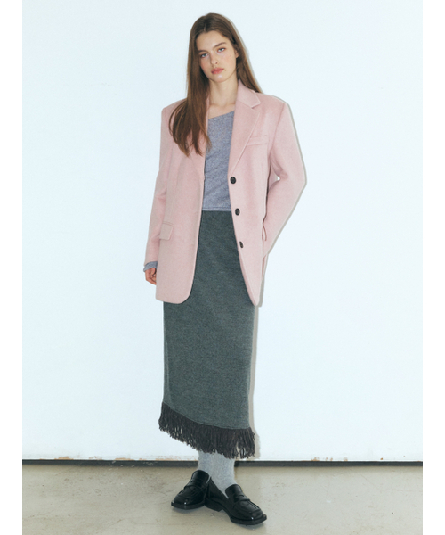ETMON（エトモン）の「Alpaca Wool Winter Jacket, Pink（テーラードジャケット・レディース・その他・FREE）」の4枚目の写真