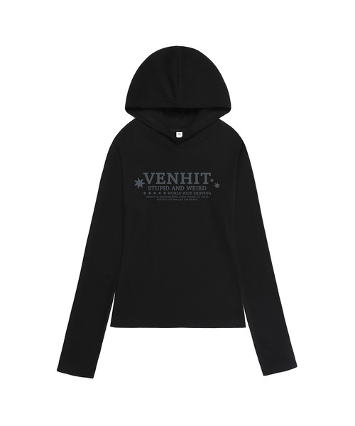 VENHIT（ベンヒット）の「VSW フードスリーブ（パーカー・レディース・ホワイト/ブラック/グリーン・SMALL/MEDIUM/LARGE）」の3枚目の写真