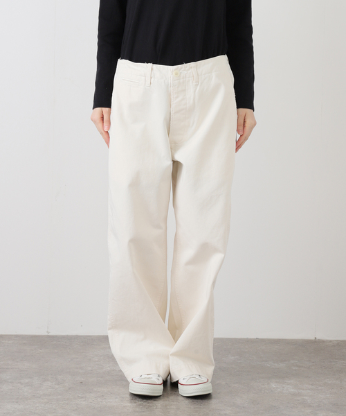 JOURNAL STANDARD LUXE（ジャーナルスタンダード　ラックス）の「《追加》ツイルスタンダードチノ（チノパンツ・レディース・ホワイト/ベージュ・SMALL/MEDIUM/LARGE）」の9枚目の写真