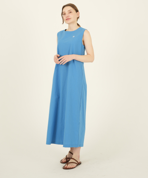THE-ABON(エイボン)の「ウィメンズ 夏 コットン 袖なし ロングワンピース レッド(ワンピース・レディース・レッド・FREE)」の5枚目の写真