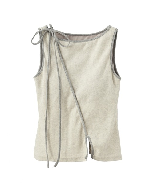 idem(イデム)の「cup in bi color slit tank top / カップインバイカラースリットタンクトップ(タンクトップ・レディース・ブルー/ライトグレー・FREE)」の22枚目の写真