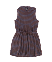 SETSETSET（セットセットセット）の「STRIPED LAYERED HOODED DRESS（ワンピース）」