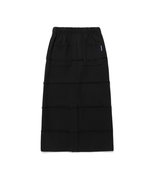 ISTKUNST（イストクンスト）の「DAMAGED SWEAT SKIRT_BLACK(IK2EFFPA03A)（スカート・レディース・ブラック・S/M）」の3枚目の写真