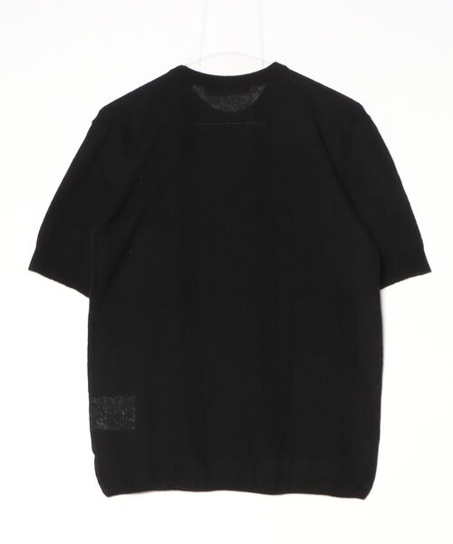 JOHN LAWRENCE SULLIVAN(ジョンローレンスサリバン)の「JOHN LAWRENCE SULLIVAN WOOL CASHMERE RIB KNIT TEE (4A004-0226-29)(Tシャツ/カットソー・メンズ・ブラック・LARGE)」の4枚目の写真