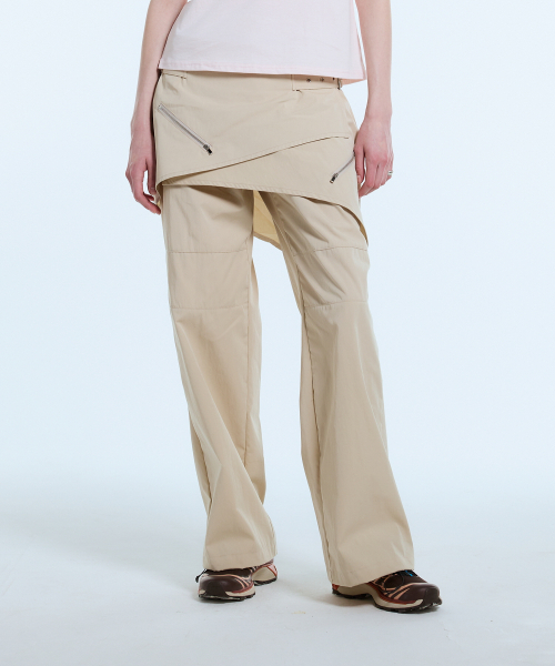 LARTIGENT（ラーティゼン）の「L11 WRAP SKIRT PANTS(BEIGE)（その他パンツ・レディース・その他・S/M）」の2枚目の写真