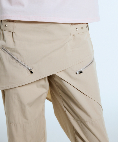 LARTIGENT（ラーティゼン）の「L11 WRAP SKIRT PANTS(BEIGE)（その他パンツ・レディース・その他・S/M）」の4枚目の写真
