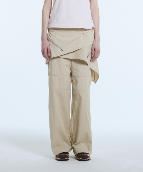 LARTIGENT（ラーティゼン）の「L11 WRAP SKIRT PANTS(BEIGE)（その他パンツ・レディース・その他・S/M）」の5枚目の写真
