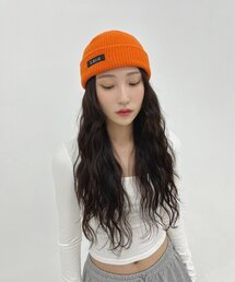 DXOH（ディソエイチ）の「ロゴビーニー [オレンジ]（ニットキャップ/ビーニー）」