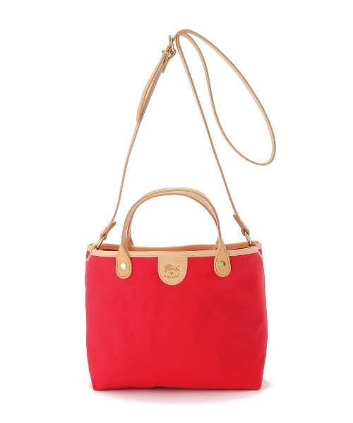 IL BISONTE（イルビゾンテ）の「IL BISONTE / CANVAS x LEATHER / SHOULDER BAG（ショルダーバッグ・レディース・ブラウン/ブラックミックス/その他1/レッド/ネイビー/ブラウン系その他/ブラック/オリーブ/ブラック系その他/ダークブラウン・FREE）」の9枚目の写真