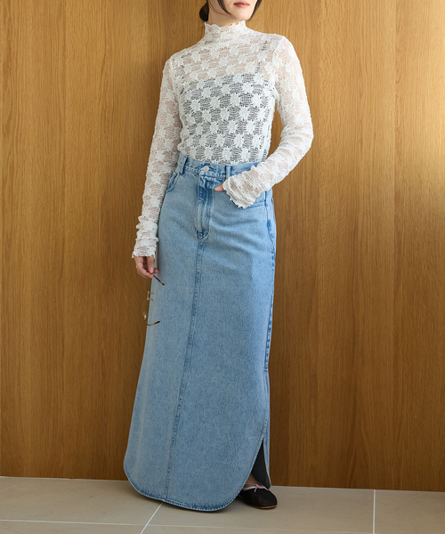 IENA LA BOUCLE(イエナラブークル)の「IENA LA BOUCLE メッシュフラワーカットソー(Tシャツ/カットソー・レディース・ホワイト・FREE)」の12枚目の写真