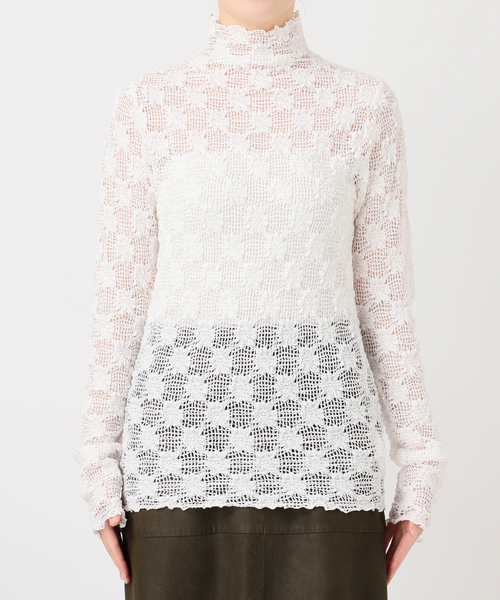 IENA LA BOUCLE(イエナラブークル)の「IENA LA BOUCLE メッシュフラワーカットソー(Tシャツ/カットソー・レディース・ホワイト・FREE)」の16枚目の写真