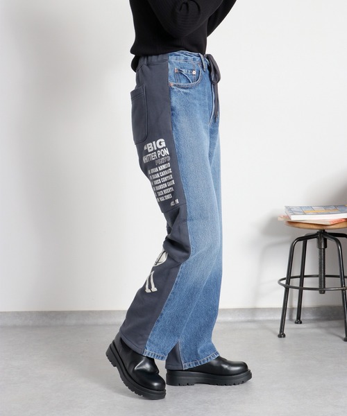 cepo(セポ)の「〈セットアップ対応〉REMAKEデニム×スウェットパンツ(デニムパンツ・レディース・ワンウォッシュ/ブルー系2・S/M/L)」の17枚目の写真