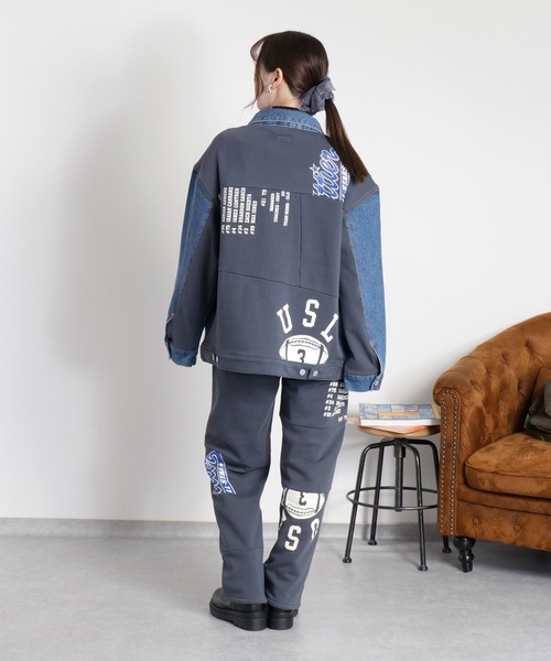 cepo(セポ)の「〈セットアップ対応〉REMAKEデニム×スウェットパンツ(デニムパンツ・レディース・ワンウォッシュ/ブルー系2・S/M/L)」の7枚目の写真