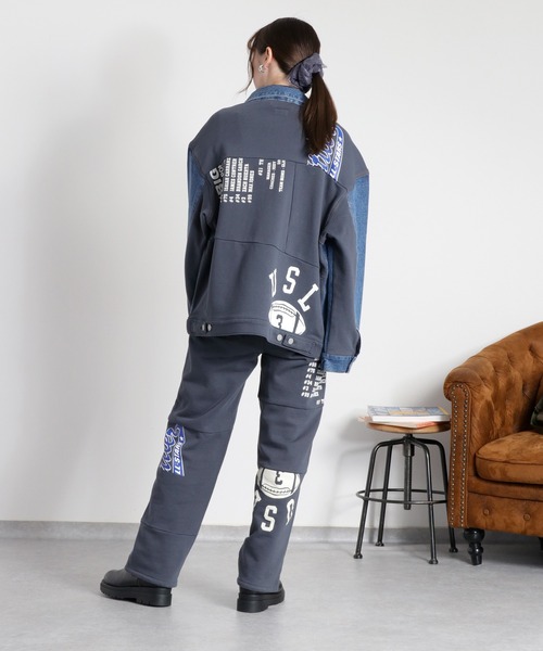 cepo(セポ)の「〈セットアップ対応〉REMAKEデニム×スウェットパンツ(デニムパンツ・レディース・ワンウォッシュ/ブルー系2・S/M/L)」の6枚目の写真
