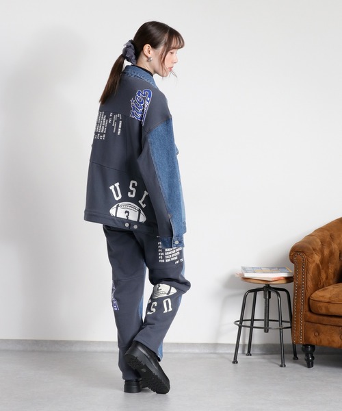 cepo(セポ)の「〈セットアップ対応〉REMAKEデニム×スウェットパンツ(デニムパンツ・レディース・ワンウォッシュ/ブルー系2・S/M/L)」の8枚目の写真