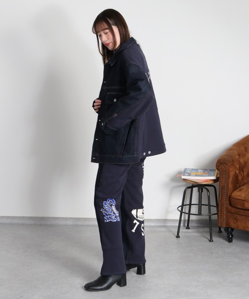 cepo(セポ)の「〈セットアップ対応〉REMAKEデニム×スウェットパンツ(デニムパンツ・レディース・ワンウォッシュ/ブルー系2・S/M/L)」の22枚目の写真