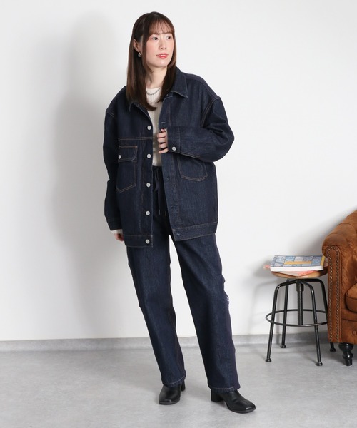 cepo(セポ)の「〈セットアップ対応〉REMAKEデニム×スウェットパンツ(デニムパンツ・レディース・ワンウォッシュ/ブルー系2・S/M/L)」の20枚目の写真