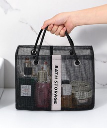 florist | 【折り畳める・通気性◎】ポータブル洗面メッシュバッグ/スパバッグ/サウナバッグ(エコバッグ/サブバッグ)