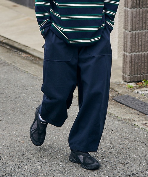 MAISON CLUB(メゾンクラブ)の「【MAISON CLUB】Balloon Fatigue Pants(カーゴパンツ・メンズ・ホワイト/ネイビー/カーキ・S/M/L)」の3枚目の写真