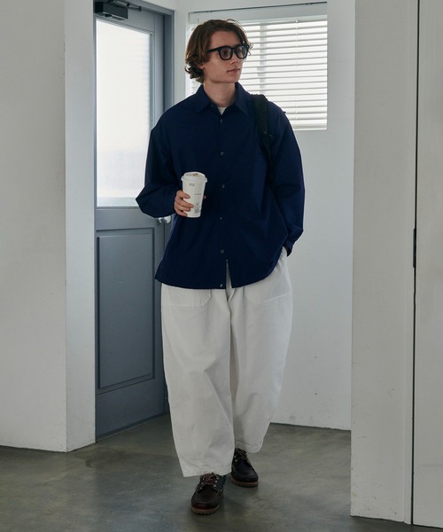 MAISON CLUB(メゾンクラブ)の「【MAISON CLUB】Balloon Fatigue Pants(カーゴパンツ・メンズ・ホワイト/ネイビー/カーキ・S/M/L)」の7枚目の写真