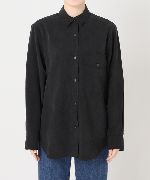 B.C STOCK(ベーセーストック)の「手洗い可 / フィブリルシャツ(シャツ/ブラウス・レディース・ブラック/チャコールグレー/ベージュ・FREE)」の17枚目の写真