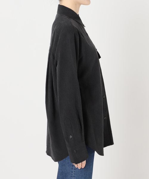 B.C STOCK(ベーセーストック)の「手洗い可 / フィブリルシャツ(シャツ/ブラウス・レディース・ブラック/チャコールグレー/ベージュ・FREE)」の20枚目の写真