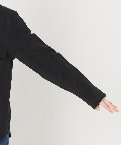 B.C STOCK(ベーセーストック)の「手洗い可 / フィブリルシャツ(シャツ/ブラウス・レディース・ブラック/チャコールグレー/ベージュ・FREE)」の21枚目の写真