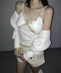 THEAIRTOWN（ジエアタウン）の「comfy lace bustier（キャミソール）」
