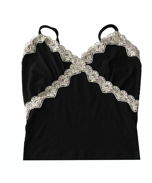 THEAIRTOWN（ジエアタウン）の「comfy lace bustier（キャミソール・レディース・アイボリー/ブラック・FREE）」の17枚目の写真