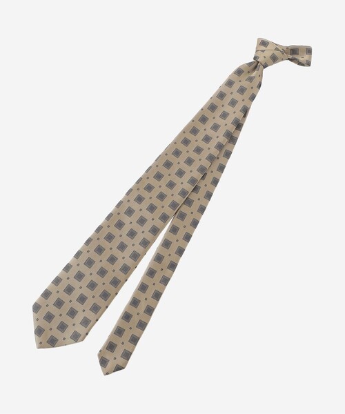 MACKINTOSH LONDON(マッキントッシュ ロンドン)の「ジオメトリック綾目小紋ネクタイ(ネクタイ・メンズ・グレー系その他/ブルー系その他7/ベージュ系その他5・FREE)」の2枚目の写真