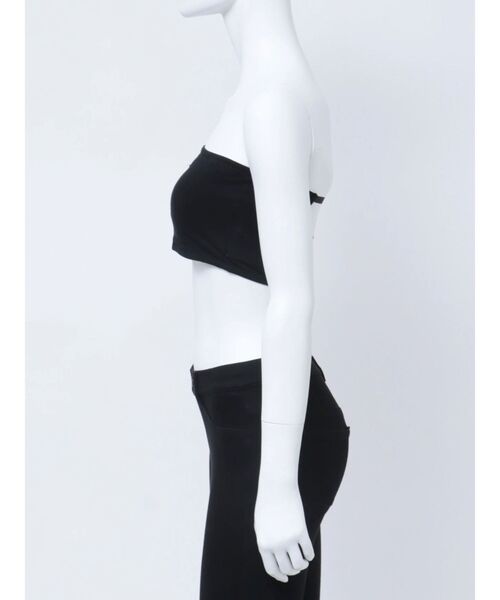 MURUA（ムルーア）の「カップ付きプレートブラトップ（チューブトップ・レディース・ホワイト/ブラック・FREE）」の9枚目の写真