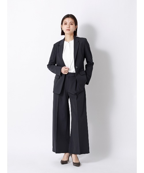 SUIT SQUARE（スーツスクエア）の「ジャケット ウォッシャブル 2WAYストレッチ UVカット 消臭 ポリエステルツイル 無地（テーラードジャケット・レディース・ブラック/ネイビー・42(13号)/40(11号)/38(9号)/36(7号)）」の17枚目の写真