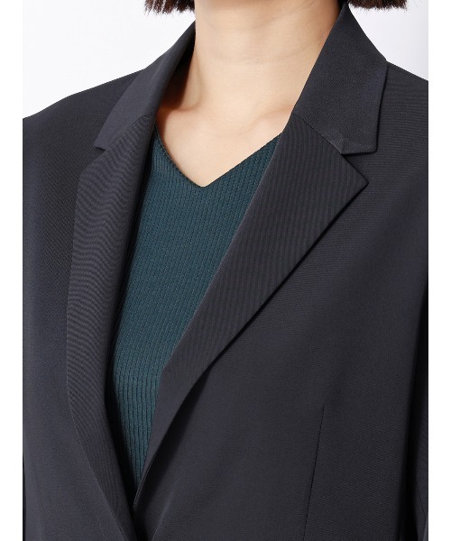 SUIT SQUARE（スーツスクエア）の「ジャケット ウォッシャブル 2WAYストレッチ UVカット 消臭 ポリエステルツイル 無地（テーラードジャケット・レディース・ブラック/ネイビー・42(13号)/40(11号)/38(9号)/36(7号)）」の21枚目の写真