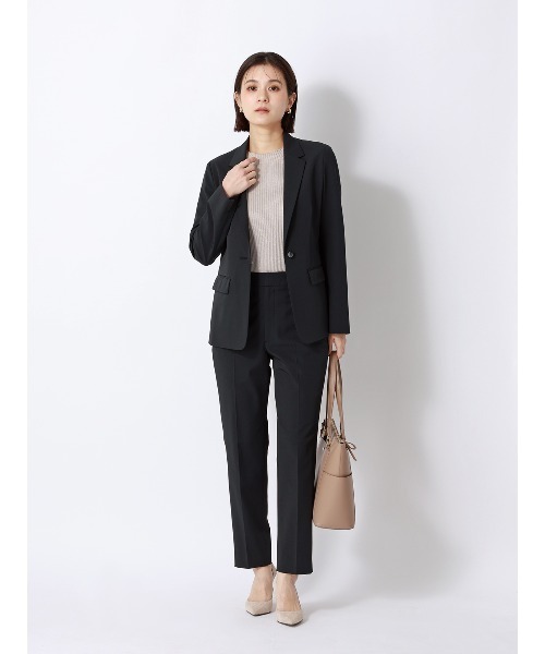 SUIT SQUARE（スーツスクエア）の「ジャケット ウォッシャブル 2WAYストレッチ UVカット 消臭 ポリエステルツイル 無地（テーラードジャケット・レディース・ブラック/ネイビー・42(13号)/40(11号)/38(9号)/36(7号)）」の6枚目の写真