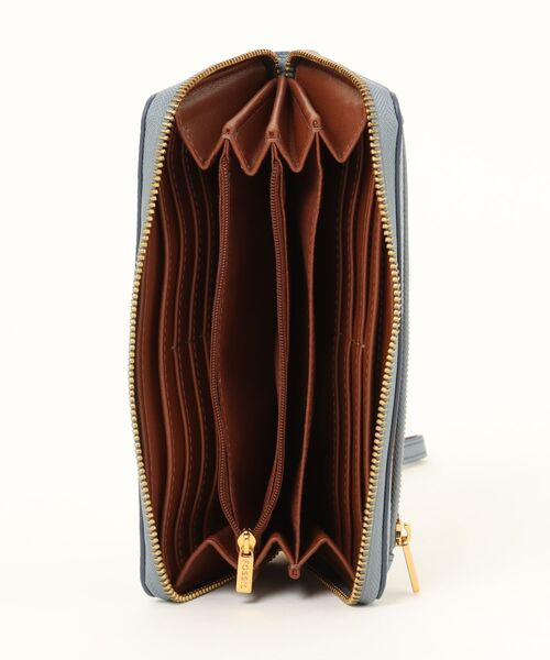 フォッシル 長財布 レディース レザー ブルーSL7831450