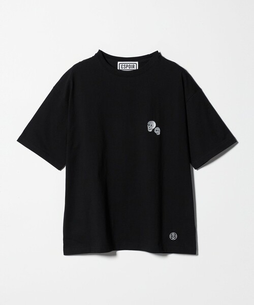 ESPOIR（エスポワール）の「＜ESPOIR＞Skull EMB Tシャツ（Tシャツ/カットソー・メンズ・ホワイト/ブラック・M/L/XL）」の2枚目の写真