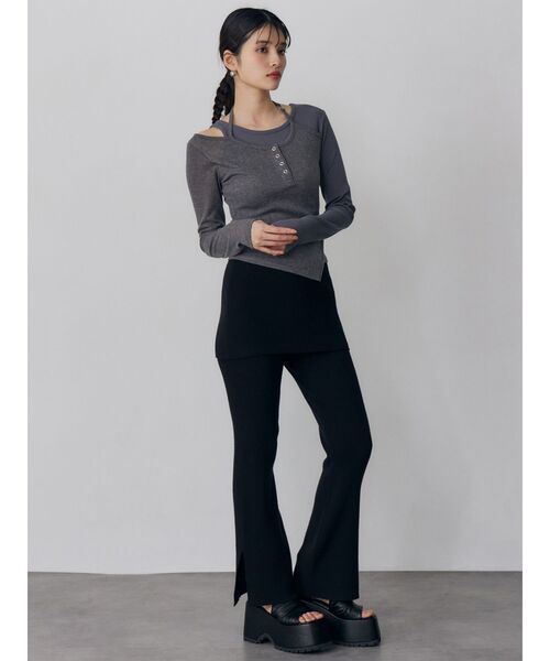 MURUA（ムルーア）の「ギャザープラットフォームシューズ（その他シューズ・レディース・アイボリー/ブラック/ブラウン・22.5/23.5/24.5）」の7枚目の写真