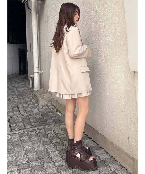 MURUA（ムルーア）の「ギャザープラットフォームシューズ（その他シューズ・レディース・アイボリー/ブラック/ブラウン・22.5/23.5/24.5）」の9枚目の写真