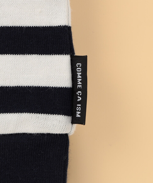COMME CA ISM(コムサイズム)の「デニムワッペン付き ボーダー半袖Tシャツ (ベビーサイズ)(Tシャツ/カットソー・キッズ・ネイビー・80-90cm)」の6枚目の写真