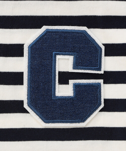 COMME CA ISM(コムサイズム)の「デニムワッペン付き ボーダー半袖Tシャツ (ベビーサイズ)(Tシャツ/カットソー・キッズ・ネイビー・80-90cm)」の7枚目の写真