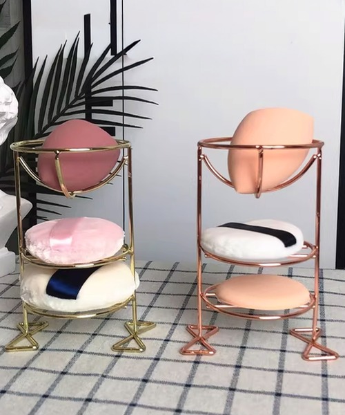 IRADOWL(アイラドール)の「【アイラドール room】メイク用スポンジパフ収納ケース(収納グッズ・レディース・ピンクゴールド/ゴールド・FREE)」の6枚目の写真