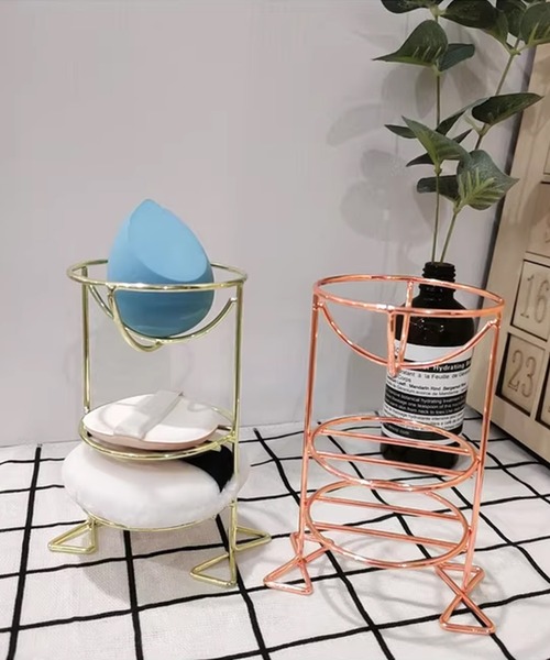IRADOWL(アイラドール)の「【アイラドール room】メイク用スポンジパフ収納ケース(収納グッズ・レディース・ピンクゴールド/ゴールド・FREE)」の5枚目の写真