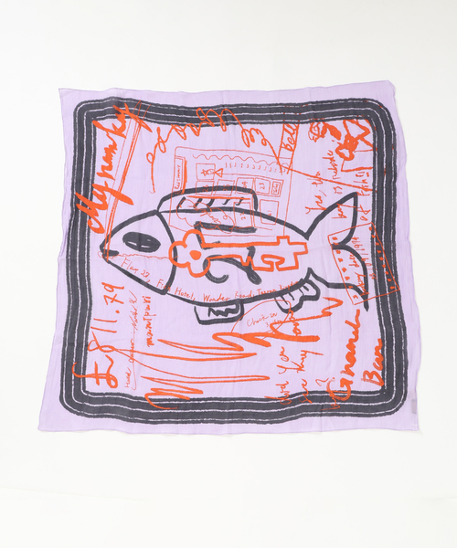 manipuri(マニプリ)の「manipuri マニプリ インドストール インバージョンフィッシュ 0161333102(ストール/ショール・レディース・ピンク・FREE)」の6枚目の写真