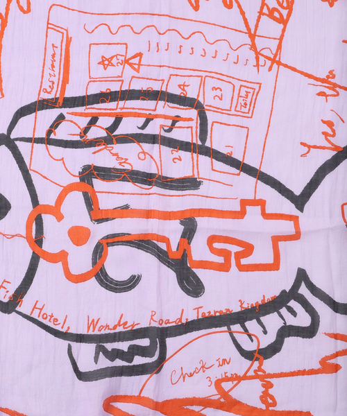 manipuri(マニプリ)の「manipuri マニプリ インドストール インバージョンフィッシュ 0161333102(ストール/ショール・レディース・ピンク・FREE)」の8枚目の写真