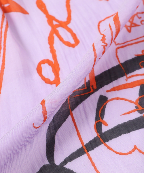 manipuri(マニプリ)の「manipuri マニプリ インドストール インバージョンフィッシュ 0161333102(ストール/ショール・レディース・ピンク・FREE)」の3枚目の写真